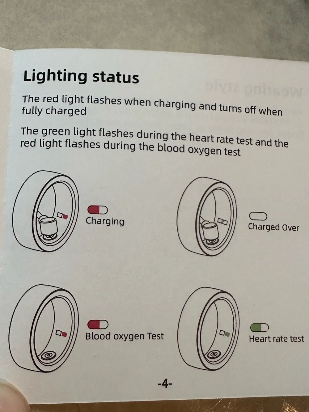 Smart Ring Health Tracker - size 7 gold